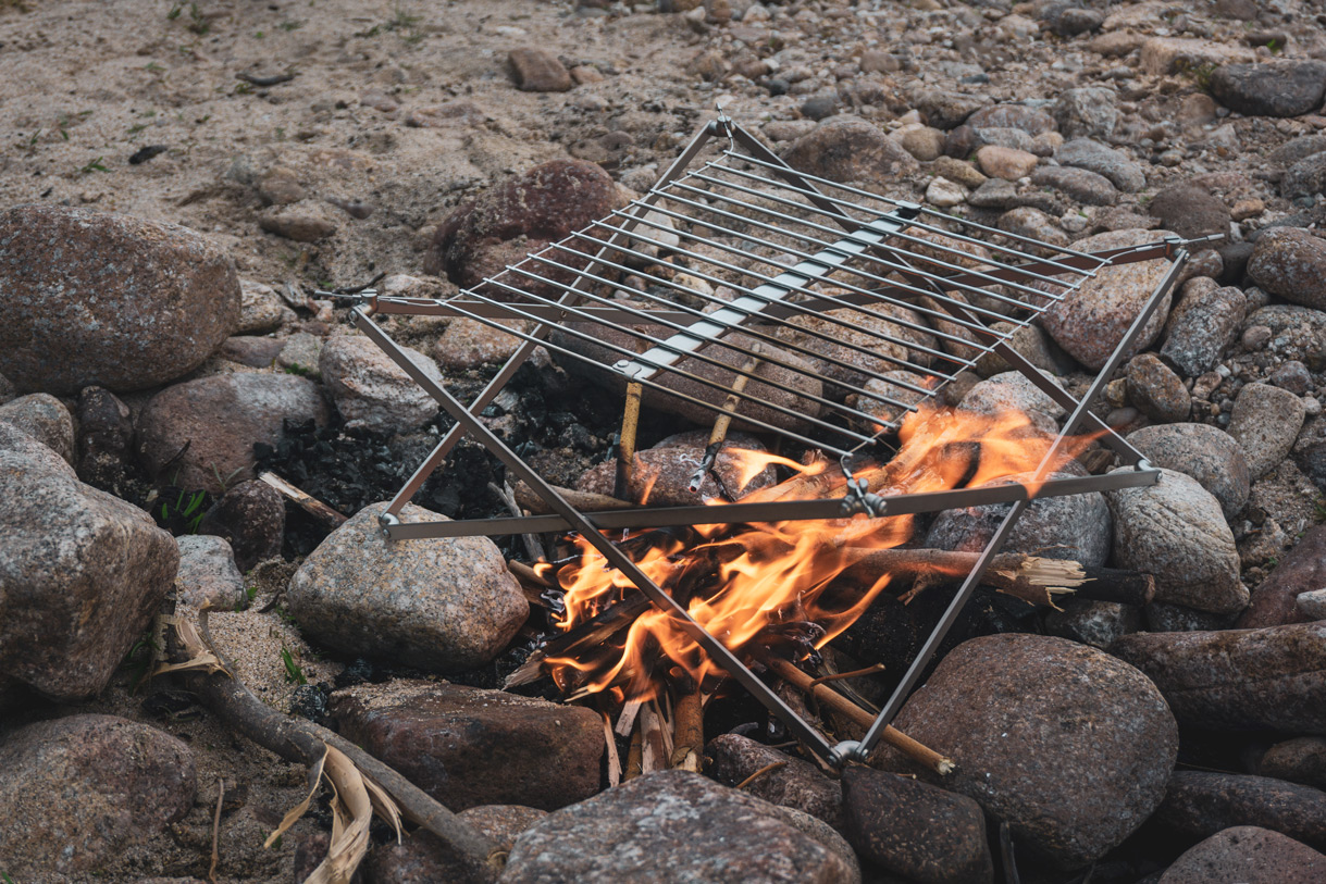 Wolf and Grizzly Portable Campfire Grill Review It Started Outdoors